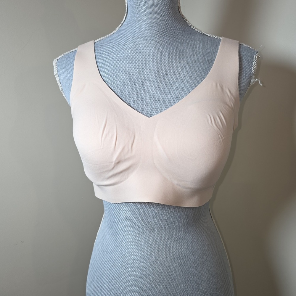 Honeylove Wireless Support Smoothing Bra Nude Soft Size 38B/C‎ Padded Pullover